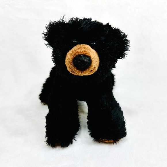 Aurora Black Bear Beanie Type Stuffed Plush Toy by Aurora - Picture 1 of 9